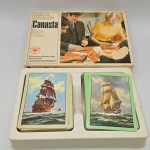 ACE Playing Cards Double Deck Card Deck Canasta Ships Theme MPN 7421